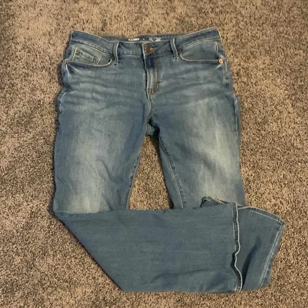 Old Navy Kicker Boot-Cut Jeans Size 10 Petite EUC